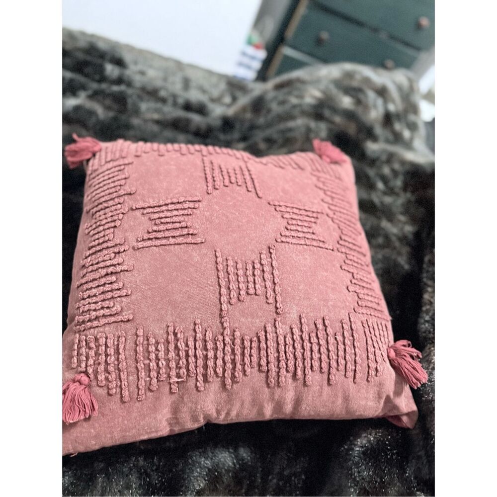 Set of 2 purple red Pendleton Aztec southwestern throw pillows 18x18